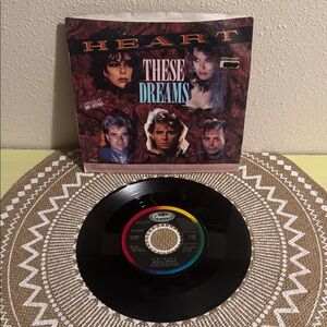 1985 Heart Album These Dreams & Shell Shock 45